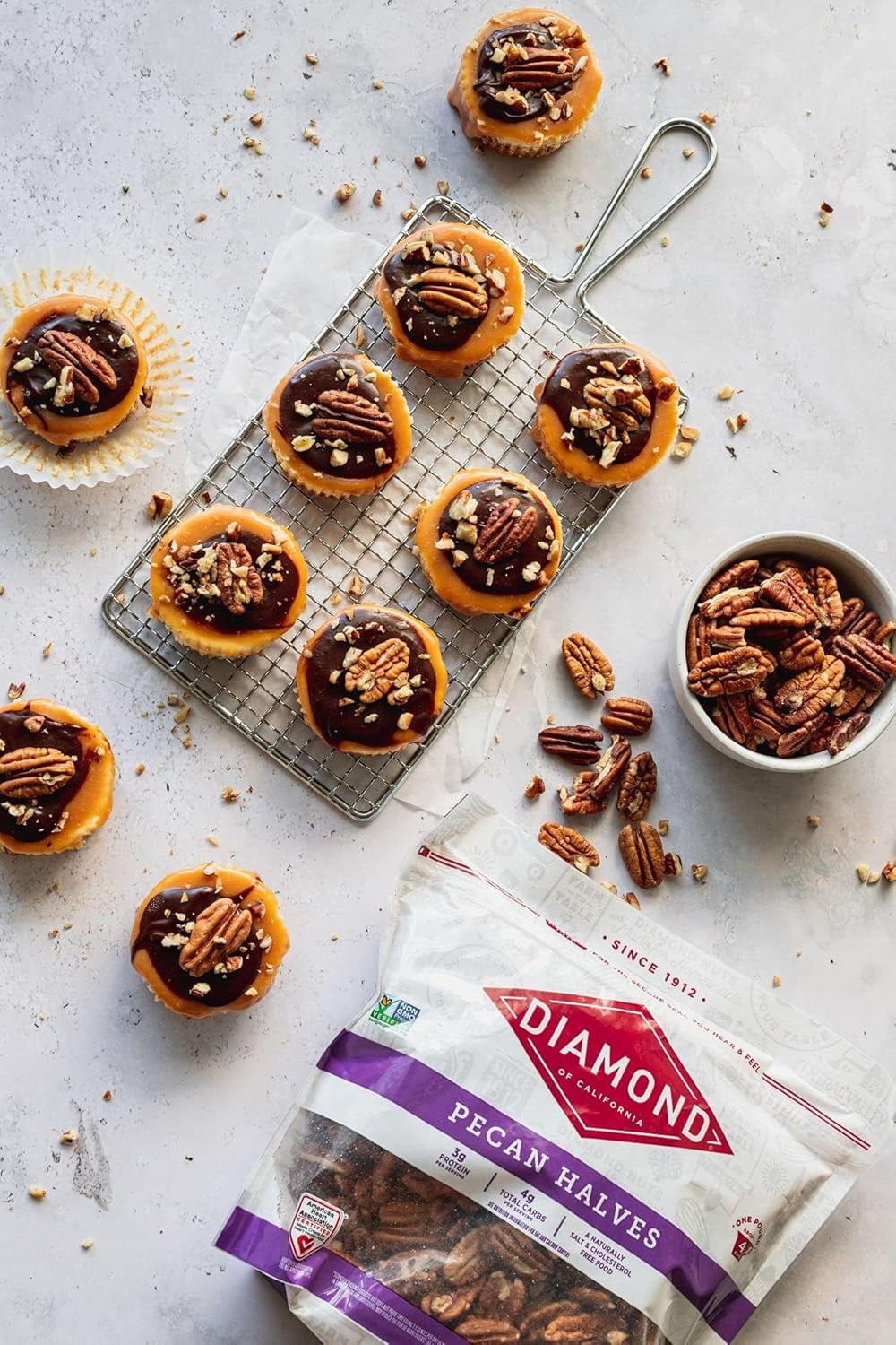(6 pack) Diamond of California Pecan Halves 16oz