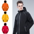 thumbnail image 6 of Unisex Winter Waterproof for Jacket Warm Fleece Lining Reflective Strips Hoodie, 6 of 17