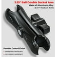 thumbnail image 2 of Brazo de doble enchufe VAZESWIN 2.25 Ball, 21,43 cm, aleación de aluminio, 2 of 9