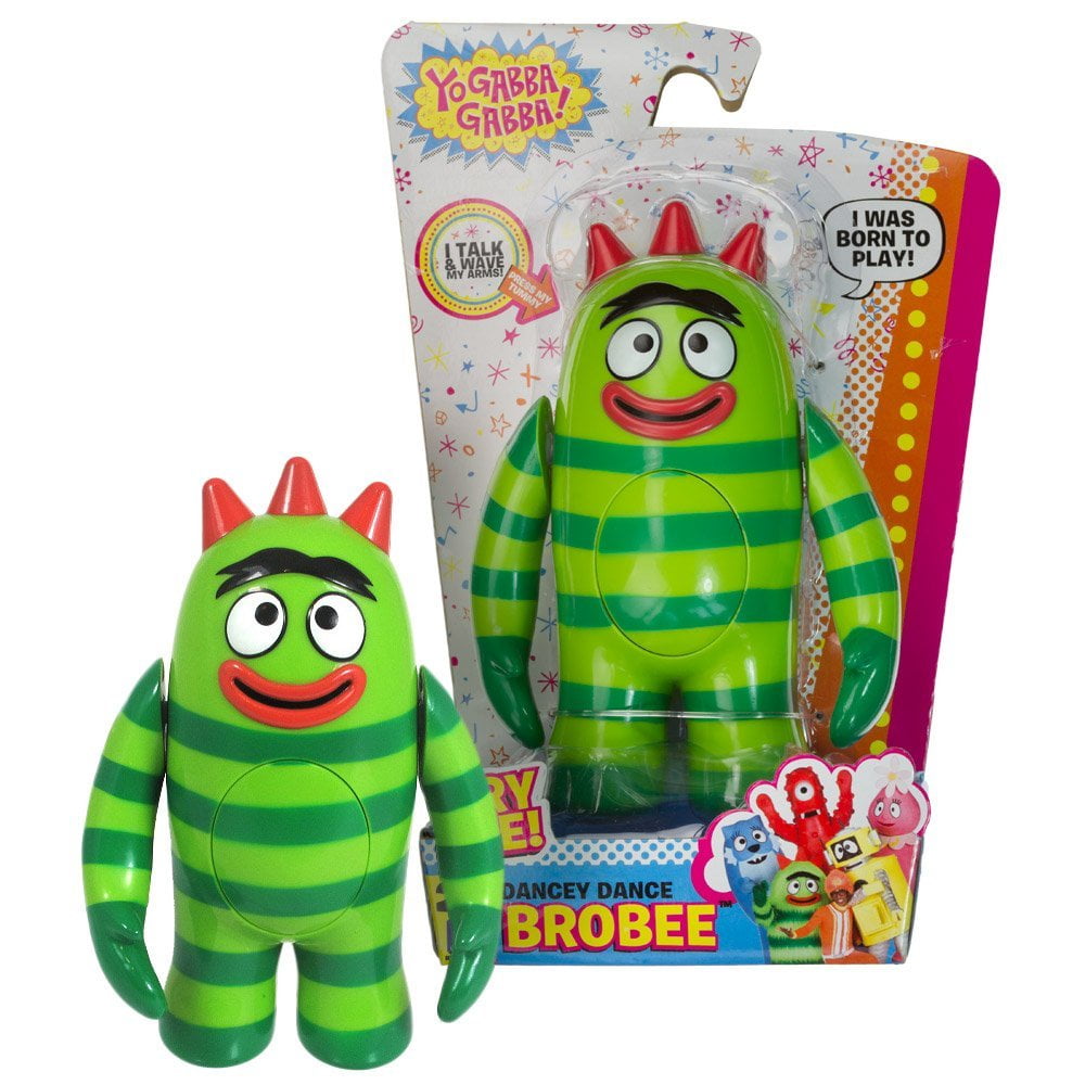 Yo Gabba Gabba 6/" Dancey Dance Talking Brobee Figure