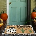 thumbnail image 5 of Halloween Doormat Funny HOWDY Floor Mat Halloween Decoration Velvet Floor Mat Household Dirt Mat HOWDY Door Front Carpet Novelty Fall Doormat, 5 of 5