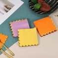 thumbnail image 4 of Uxcell 50 Pcs Servilletas de Cóctel con Borde Ondulado y Folio Dorado, 5 x 5 Pulgadas Servilletas de Papel Desechables para Decoraciones de Mesa de Fiesta de Compromiso, Boda, Aniversario, Morado, 4 of 7