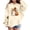 Khaki, variant on Qingpeng Boys Girls Cute Ghost Graphic Hoodie Long Sleeve Pullover Sweatshirt with Kangaroo Pocket