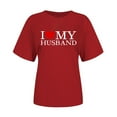 thumbnail image 2 of Meichang T-Shirts Graphiques pour Femmes T-Shirts de la Saint-Valentin Mignons Cœur T-Shirts Graphiques Décontractés Col Rond Manches Courtes Coupe Ample T-Shirts de Vacances Saint-Valentin, 2 of 7