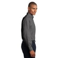 thumbnail image 3 of Port Authority Crosshatch Shirt (S640) Soft Black, 4XL, 3 of 6