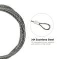 thumbnail image 4 of Unique Bargains Stainless Steel Cable, 4 Pack PVC Coated 1/8' Wire Rope for Deck Railing 3.3ft, 4 of 4
