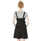 thumbnail image 5 of Vestido de mezclilla A-Line para mujer con tirantes ajustables, negro, primavera verano, 5 of 8