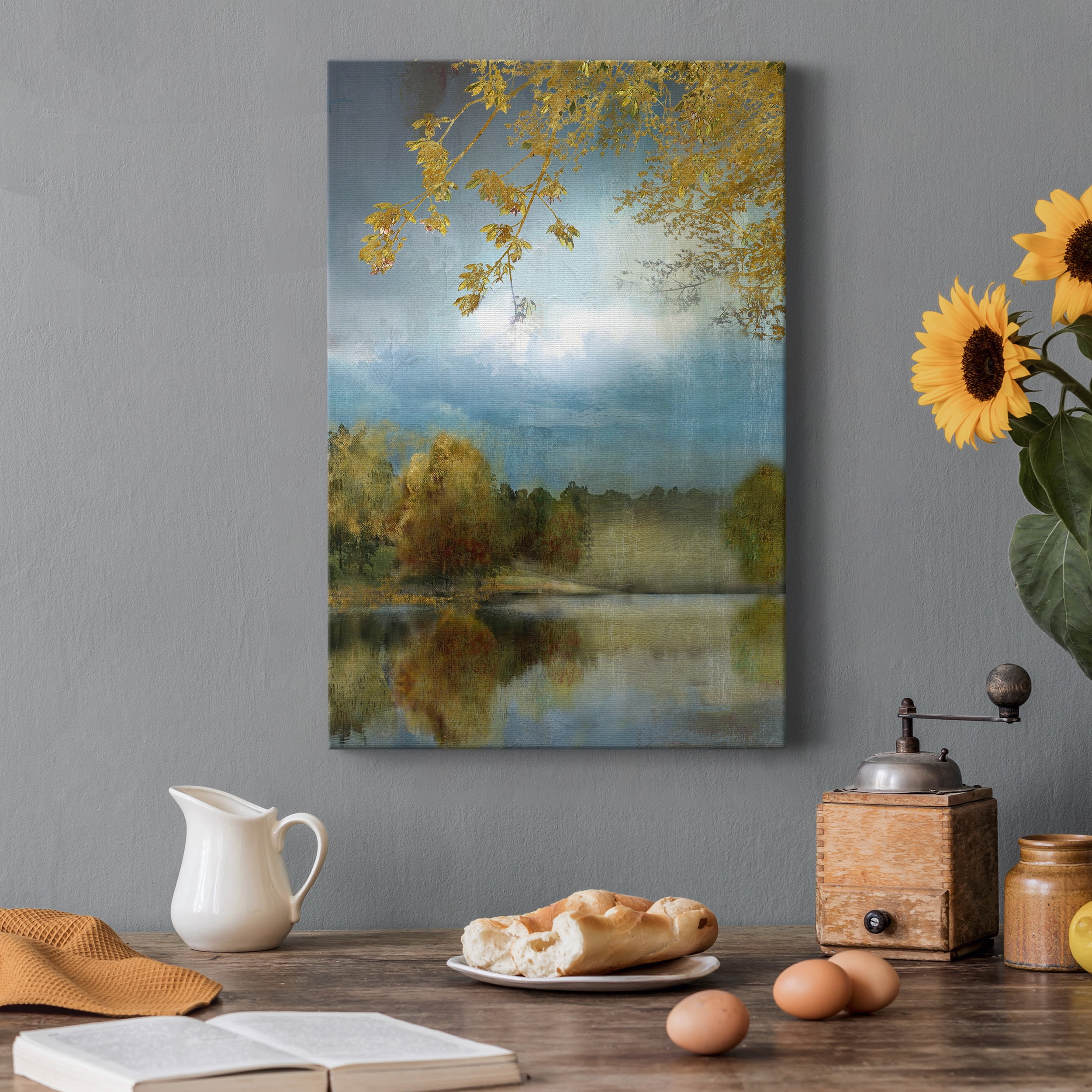 Golden Leaves Premium Gallery Wrapped Canvas - Ready to Hang - 18 x 27