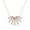 Rose Gold, variant on Luxe Ray Necklace 18K White Gold over 925 Sterling Silver | Everyday Jewelry for Women, Birthday Gift for Her
