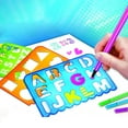 thumbnail image 1 of Early Learning Drawing Board, Ruler Set Alphabet Numbers, Practice Writing Kit, Educational Toy, for Young Ones Ages 3-6, Wooden Material, Institute Supplies, Creative Activity Set, Ihhxbz, 1 of 9