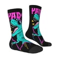 thumbnail image 2 of Goofa Rex Dinosaur With Sunglasses Printed Men's Crew Socks, Soft Durable Breathable Moisture-Wicking with Odor Control Cotton socks, 2 of 9