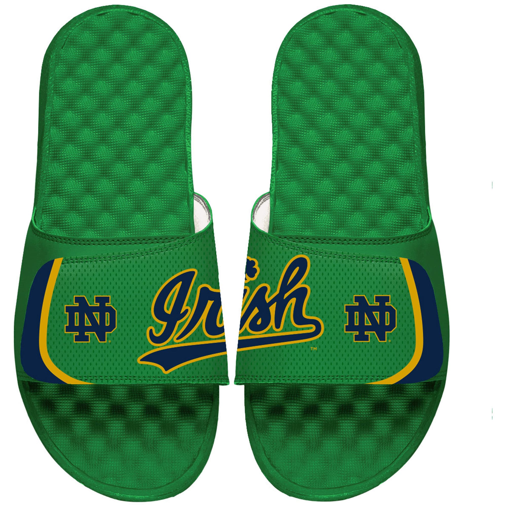 Notre Dame Fighting Irish ISlide Jersey Slide Sandals Green Walmart