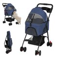 thumbnail image 3 of Dapmiu Pet Stroller with Removable Carrier,8KG Capacity Dog & Cat Stroller,Foldable with 360 Wheels & Safety Belt - Breathable Mesh,Large Storage Basket,Ideal for Walking,Shopping, and Travel, 3 of 8