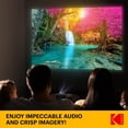 thumbnail image 4 of KODAK FLIK X1 Mini proyector Pico | Proyector portátil compacto de 100 pulgadas con control remoto y altavoces de 2 W reproduce películas, programas de televisión y juegos | Compatible con HDMI, USB,, 4 of 5
