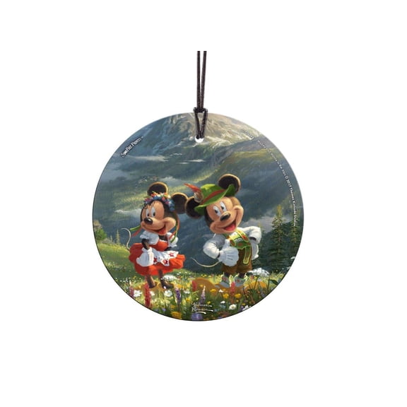 Disney (Mickey and Minnie in the Alps) StarFire Prints™ Hanging Glass Print SPCIR852