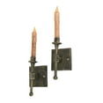 thumbnail image 2 of Zeckos Bronze Cast Iron Torchbearer Hand Wall Candle Holders Set of 2, 2 of 5