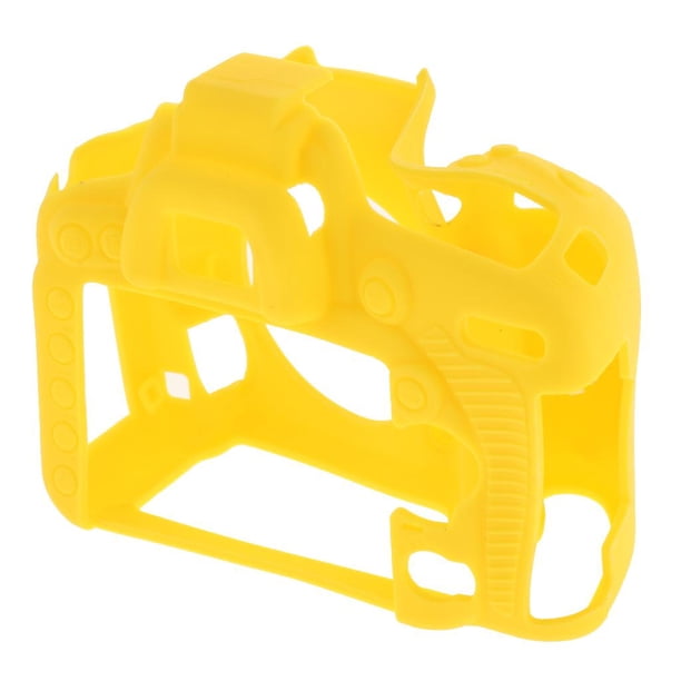 Carcasa del cuerpo de la cámara, carcasa protectora de la carcasa de la cámara de caucho de silicona suave para la cámara digital D750 Amarillo Baoblaze Funda de silicona para cámara DSLR