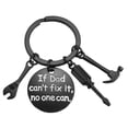 thumbnail image 1 of Riforla If Dad Can't Fix It No One Can-Keychain with Screwdriver Wrench Father's Day Keychains Black, 1 of 1