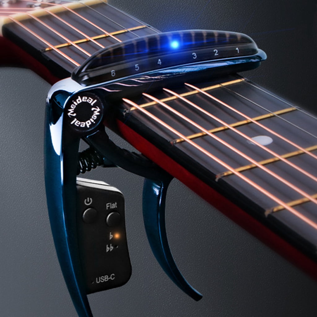 Ukulele Capo with Strong Spring Action Protects Neck Beginner Guitar Accessory Alloy Texture for Various Guitar Types