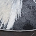 thumbnail image 3 of SAFAVIEH Lagoon Elijah Abstract Area Rug, Charcoal/Ivory, 6'7" x 6'7" Round, 3 of 8