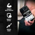 thumbnail image 3 of Poudre de L-Glutamine 500 g, 100 Portions - L-Glutamine Fermentée Végane pour la Récupération Musculaire après l'Entraînement, l'Immunité, la Santé Digestive - Testée et Fiable, Sans Agents de Remplissage Artificiels - Non Aromatisée, 3 of 8
