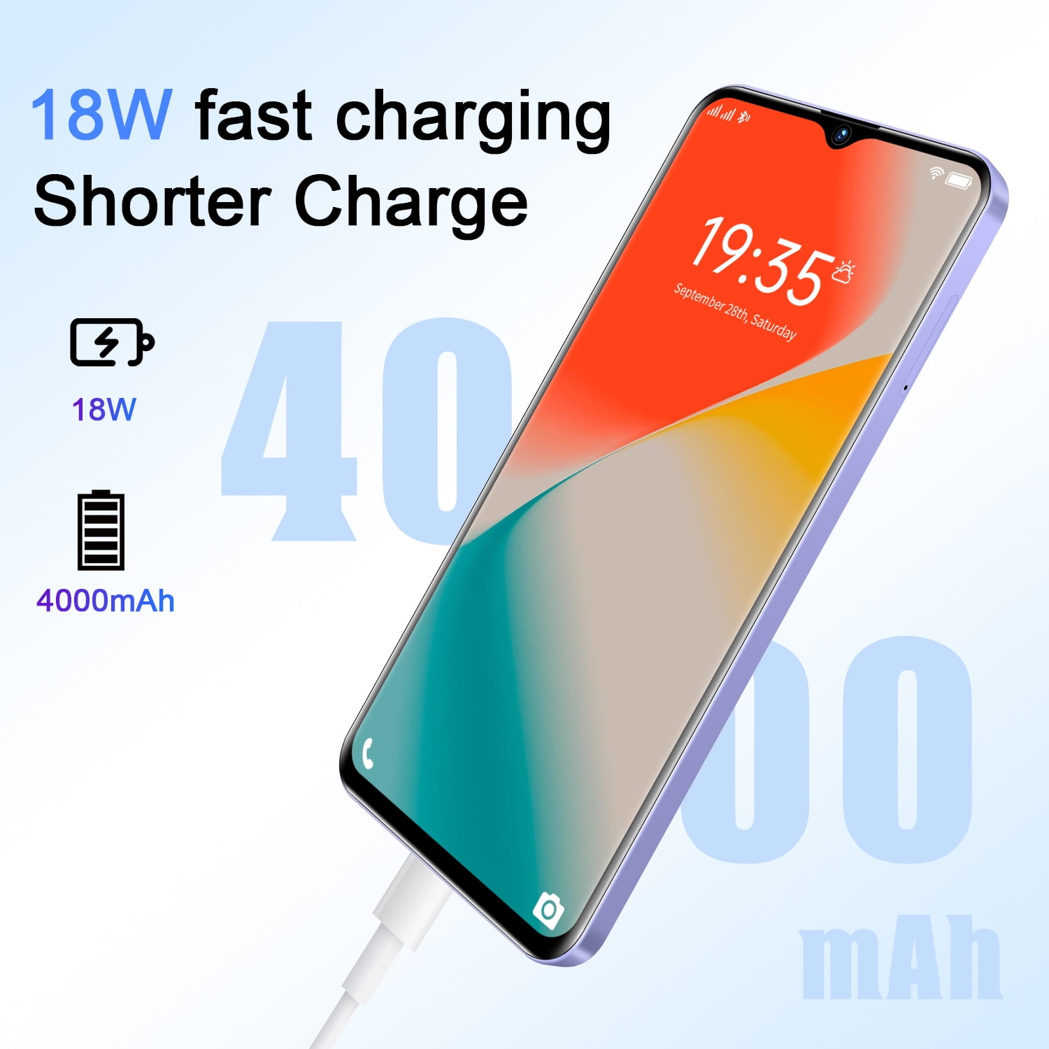 FOXIONO H22 Unlocked Smartphone, Android 14, 8GB RAM + 64GB