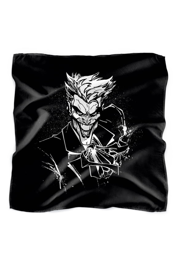 Batman Joker's Splatter Smile Bandana (21 in x 21 in)