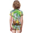 thumbnail image 3 of Rick And Morty Boys 2-Piece Swimsuit Set, Short Sleeve Rash Guard & Swim Trunks, 3 of 7