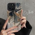 thumbnail image 1 of Spilling Ink Marbled Phone Case For iPhone 15 14 13 12 11 Pro Max 15 14Plus 12 13 Mini X XR XS Max 7 8Plus Shockproof Soft Cover, 1 of 6