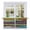 Multicolor, variant on Colorful Striped Tier Curtains, Modern Abstract Art Retro Light Filtering Kitchen Curtains, 2Pcs Rod Pocket Half Window Treatments Panels for Sink Cafe Cabinet Camper 27.5x36 Inches