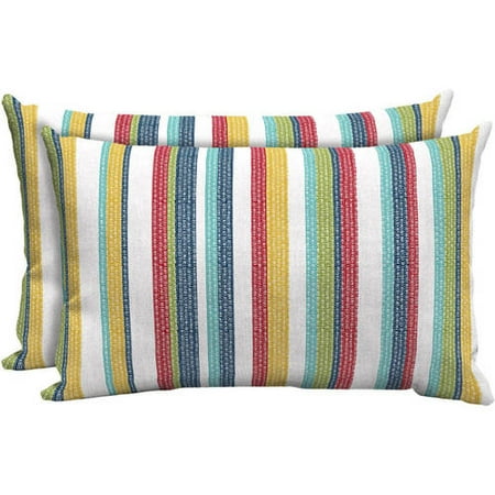 Mainstays Outdoor Patio Lumbar Pillow, Set Of 2, Multi Dot Stripe Mainstays Outdoor Patio Lumbar Pillow, Set of 2, Multi Dot Stripe - Walmart.com - Mainstays Outdoor Patio Lumbar Pillow, Set Of 2, Multi Dot Stripe