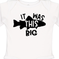 thumbnail image 4 of Inktastic It Was This Big Fishing Humor Boys or Girls Long Sleeve Baby Bodysuit, 4 of 5