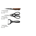 thumbnail image 3 of Juego De 6 Cuchillos De Cocina De Acero Inoxidable Y Pelador Malubero Malu376, 3 of 4