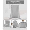thumbnail image 7 of Grey Striped Pillow Covers Queen Size 2 Pack, Luxurious White Stripes Modern Abstract Art Soft Bed Throw Pillowcases Breathable Cooling Long Lumbar Body Pillow Sham Cover for Bed Sofa 20''x30'', 7 of 7