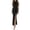 Black, variant on YuXingFu Western Dress for Women Maxi Crew Neck Plus Size Womens Dress Sleeveless Solid Color Long Casual Summer White XS