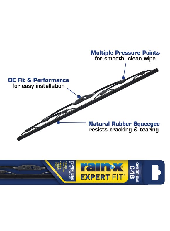 RainX Expert Fit Conventional Wiper Blades in RainX Wiper Blades