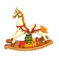 thumbnail image 2 of Adorno de caballo mecedor, decoración navideña, decoración de mesa tradicional hecha a mano, estatua de caballo para dormitorio, chimenea, mesa Sin Santa, 2 of 8