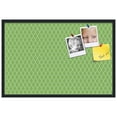 thumbnail image 2 of PinPix 36x24 Custom Cork Bulletin Board Quatrefoil Green Poster Board Has a Fabric Style Canvas Finish, Framed in Quatrefoil Green, by ArtToFrames (PinPix-281), 2 of 6