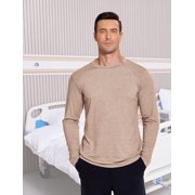 Pinspark Unisex Chemo Shirts for Port Access Chemotherapy Must Haves Long Sleeve Cancer Care Package for Men
