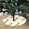 thumbnail image 2 of FMSHPON Pineapples Watercolor Xmas Christmas Tree Skirt Stand Mat for Holiday Party Decoration Indoor Outdoor 36 inches, 2 of 3