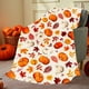 thumbnail image 1 of Manta de Calabaza de Otoño | Manta de Franela Ligera, Cálida y Suave | Decoración Otoñal de Acción de Gracias En Tonos Naranja, Amarillo y Crema | Acogedora Colcha de Picnic para Sofá Cama, para Adul, 1 of 6