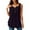 Black, variant on Tank Top for Women Plus Size V Neck Sleeveless Tank Tops Blouses Fashion Flowy Pleated Solid color Summer T Shirt Tops BeigeL