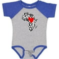 thumbnail image 3 of Inktastic Black History Month Ink Print African Heart Boys or Girls Baby Bodysuit, 3 of 5