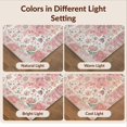 thumbnail image 7 of Design&I 2'x3' Ultra Soft Door Mat, Vintage Distressed Floral Faded Bouquet Motifs Cottage Blossoms None Fluffy Washable Easy Care Indoor rug for Bedside Entryway, 7 of 7