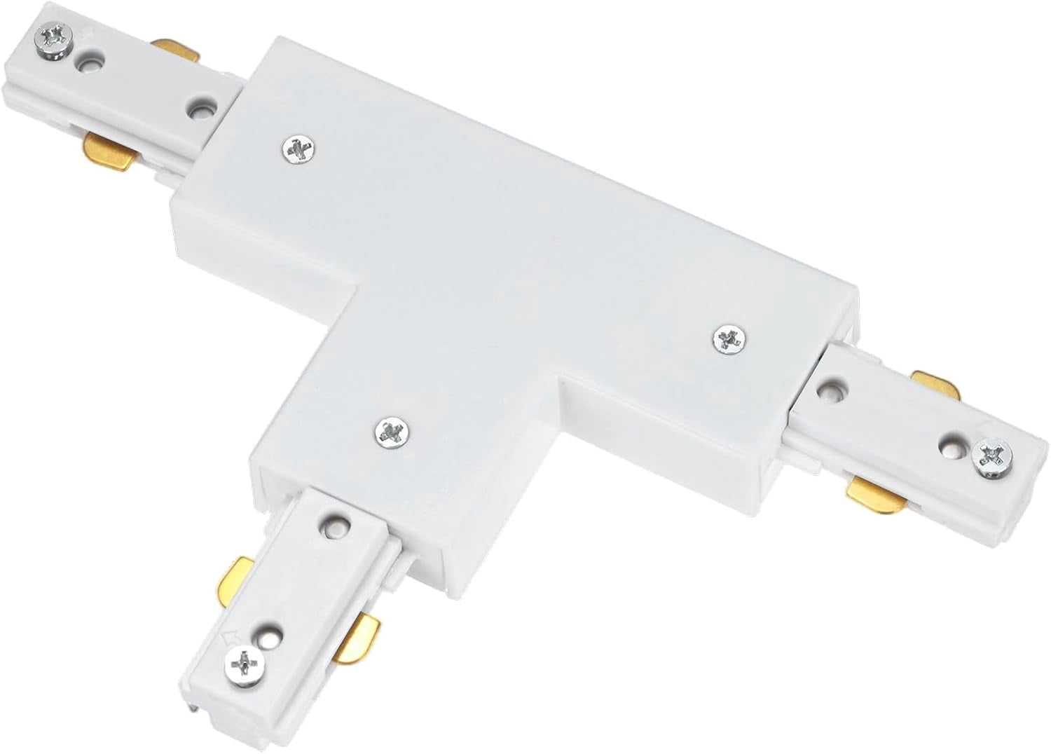 RGHJAR-H Track T-Connector, Single Circuit H Type 3-Wire-1 Rail 110-220V for Track Lighting System/Fixtures/Accessories/Ceiling Wall Spot Light [White]