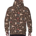 thumbnail image 7 of Balery Dachshund Dog Puppy Pattern Mens Hoodie Kangaroo Pocket Hoodie Pullover Hooded Sweatshirt Ideal for Daily Wear Travel and Home-3X-Large, 7 of 7