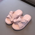 thumbnail image 2 of DPTALR Toddler Solid Color Bow Sandals Non-slip Soft Sole Beach Sandals, 2 of 4