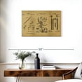 thumbnail image 3 of Elephant Stock Dental Clinic Tools Wall Art - Horizontal Canvas Wall Art - Living Room Wall Decor - Patent Canvas - Black And Green Decor - 30" x 20", 3 of 8