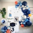 thumbnail image 2 of 89 piezas espacio exterior fiesta cohete astronauta globos de papel de aluminio Galaxy tema fiesta niño cumpleaños fiesta decoración Air Globals niños Favor, 2 of 5