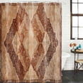 thumbnail image 3 of Beige Boho Waterproof Fabric Shower Curtain,Ethnic Modern Geometric Abstract Art Western Waterproof Fabric Shower Curtain for Bathroom Curtains Bathtubs Shower Curtains with 12 Hooks Stall 54x78in, 3 of 8